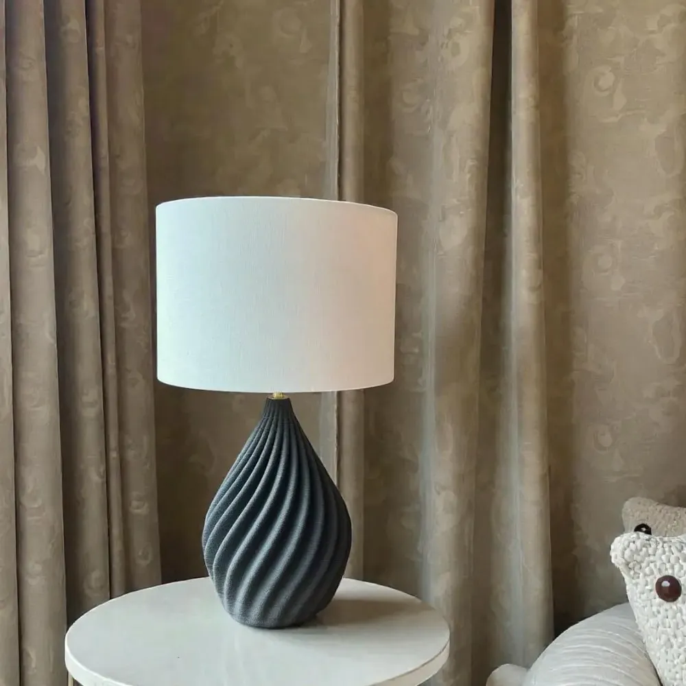 Decorative objects - Table lamp - Shell - ceramic black sandstone - ANNE-SOPHIE AIMÉ