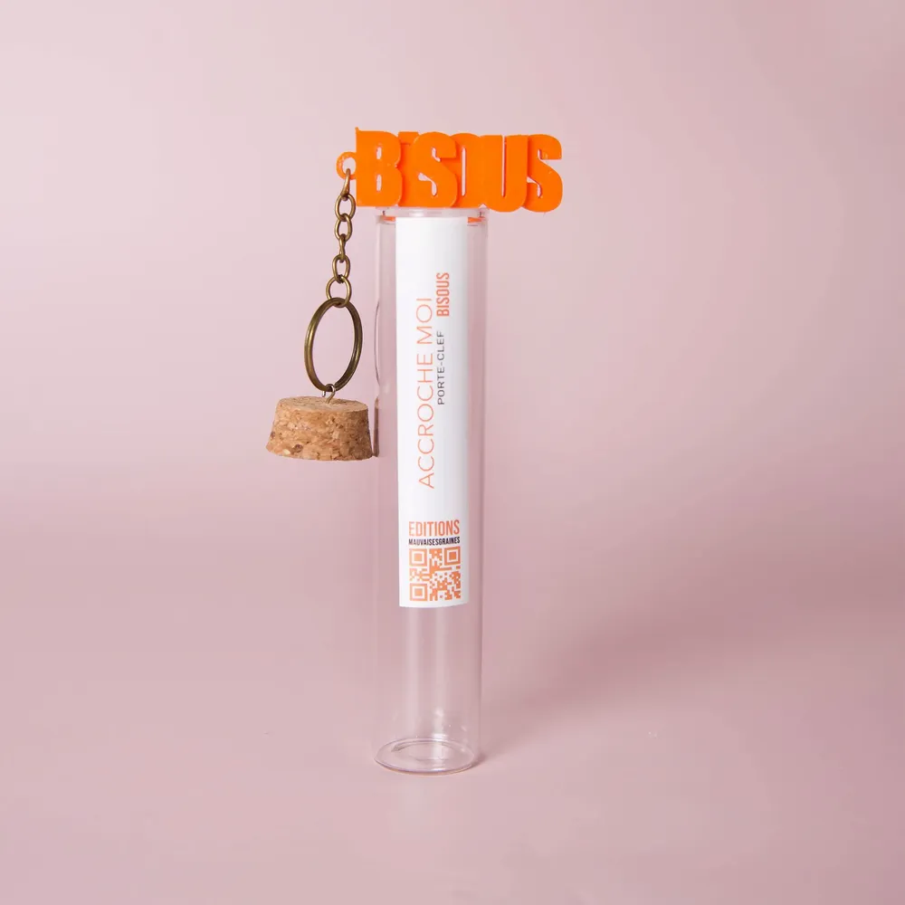 Leather goods - Message keychain — BISOU - MAUVAISES GRAINES