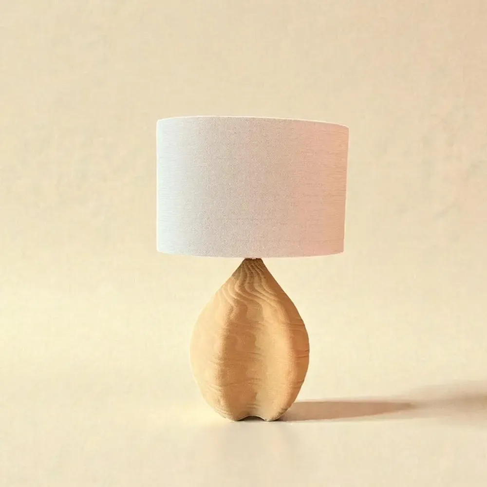 Decorative objects - Table lamp - Sirocco - Ceremical sandstone sand - ANNE-SOPHIE AIMÉ