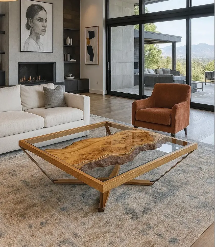 Design objects - Art and Material coffee table - HERON DESIGN