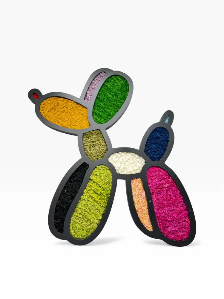 Tableaux - BALLOON DOG  « Joie Végétale » - ATELIER ECOGREEN