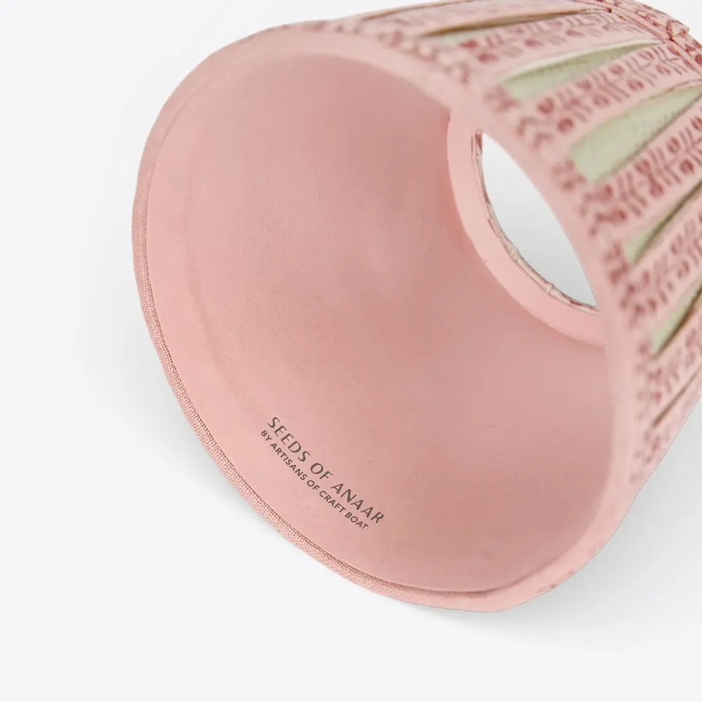 Lampes sans fil  - ABAT-JOUR IMPRIMÉ À MOTIFS - ROSE MENTHE RHEA - CRAFT BOAT