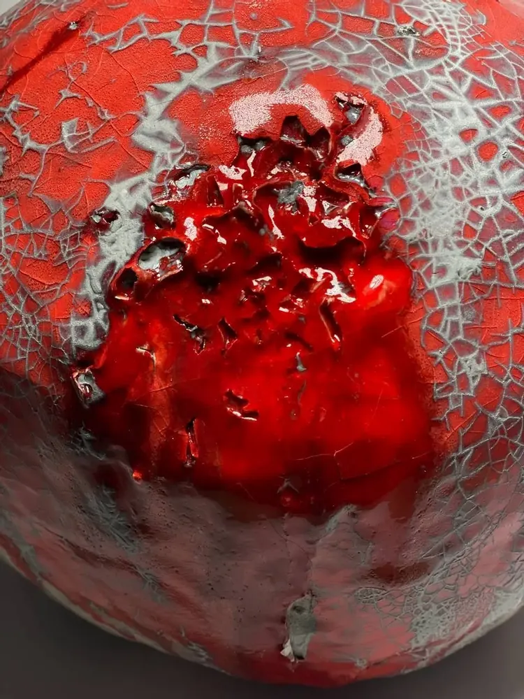 Vases - Vase en céramique Lunar Flame - GALERIE SANA MOREAU