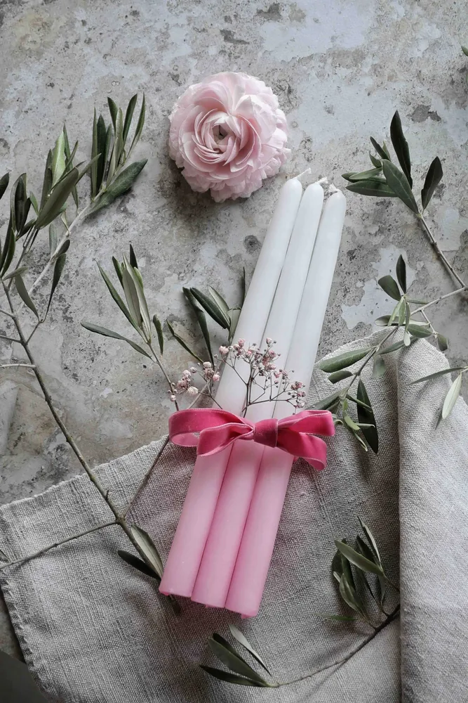 Objets de décoration - Bougies Bicolores - CIERGERIE DES PREMONTRES