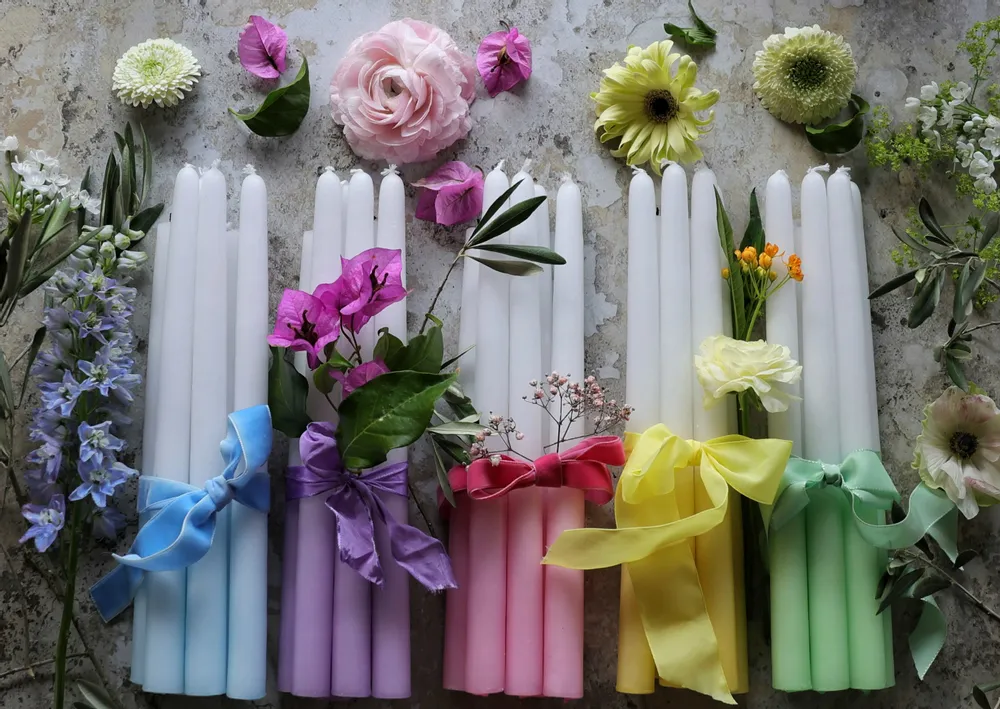 Objets de décoration - Bougies Bicolores - CIERGERIE DES PREMONTRES