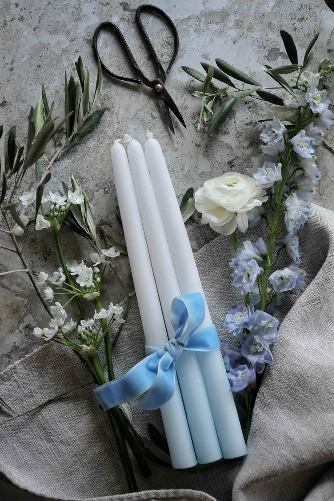 Objets de décoration - Bougies Bicolores - CIERGERIE DES PREMONTRES