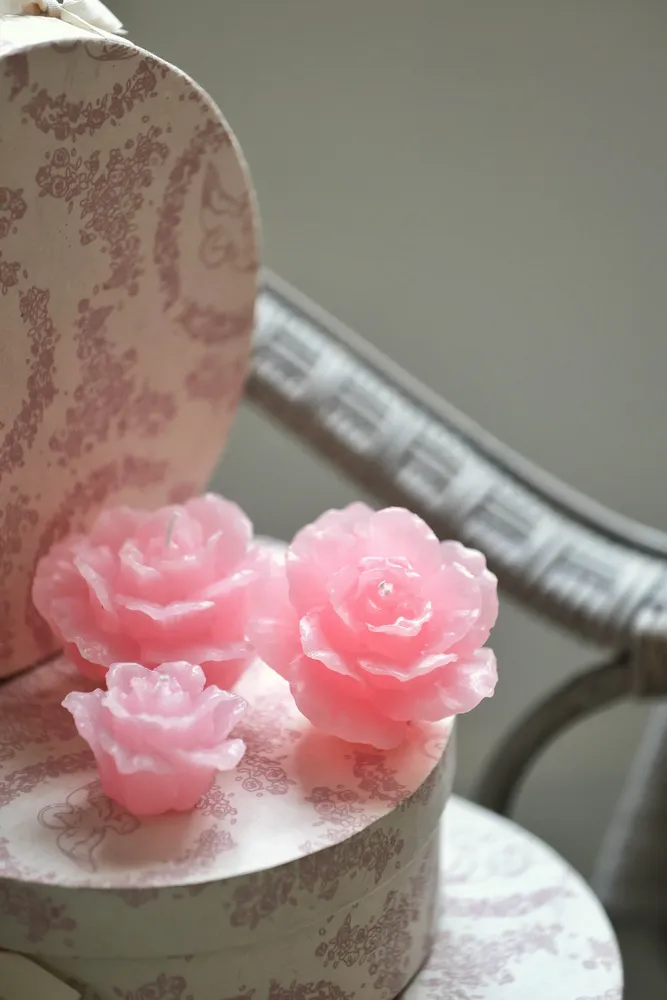 Objets de décoration - Bougie "Rose" - CIERGERIE DES PREMONTRES
