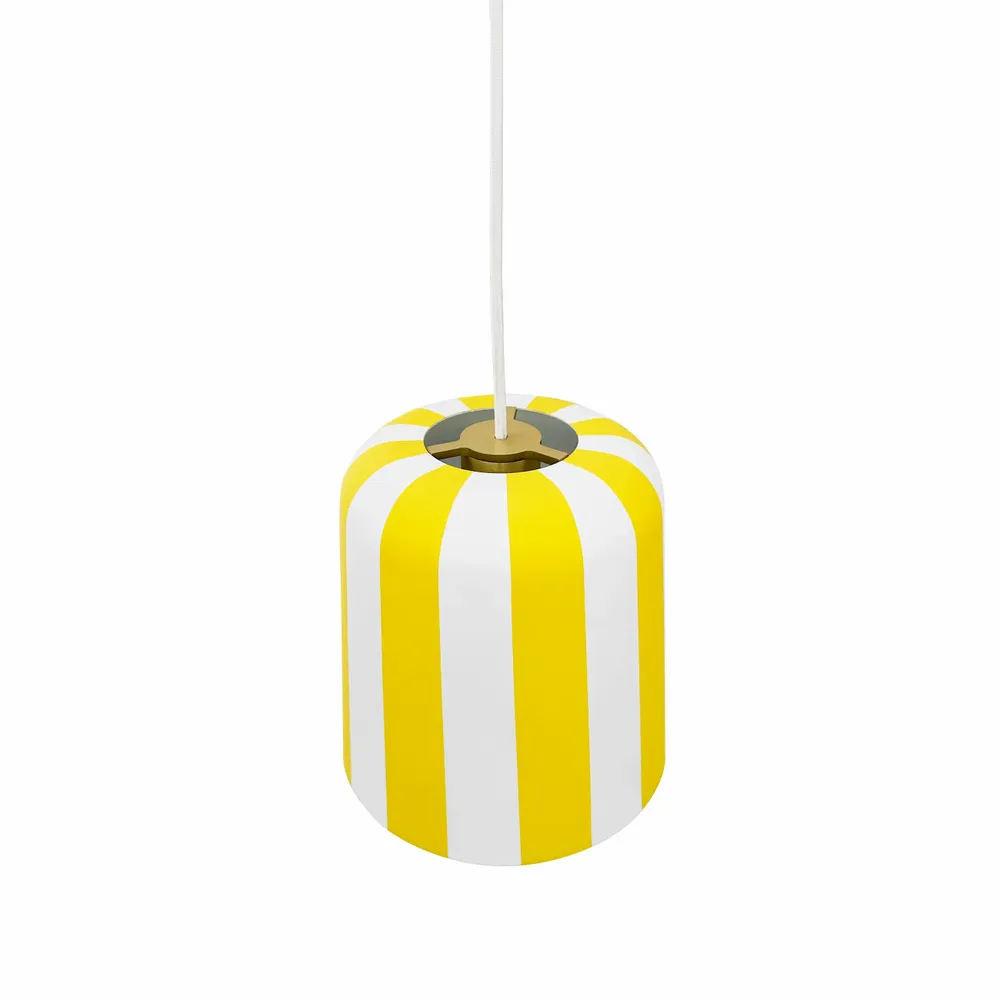 Bijoux - Pendentif gris - Rayures jaunes - DYBERG LARSEN