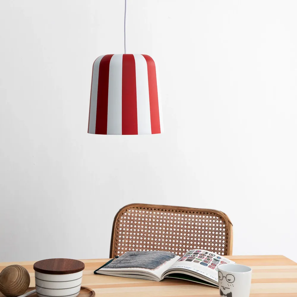 Jewelry - Gry Pendant - Dark Red stripes - DYBERG LARSEN