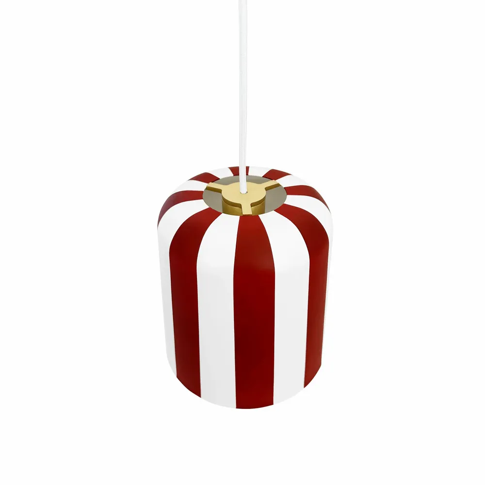 Jewelry - Gry Pendant - Dark Red stripes - DYBERG LARSEN