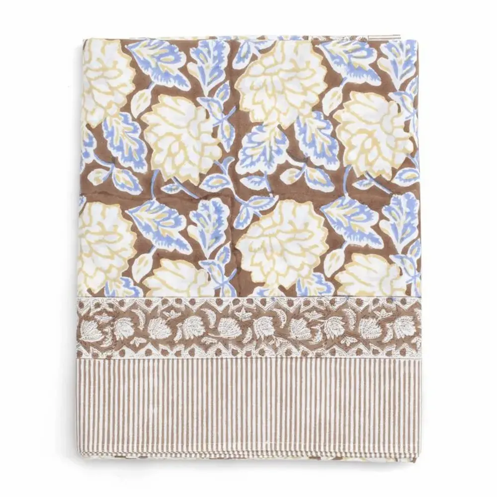 Linge de table textile - Nappe en coton Tanger Pomegranate - Beurre/Jaune - CHAMOIS  CA DETAIL & TRADE