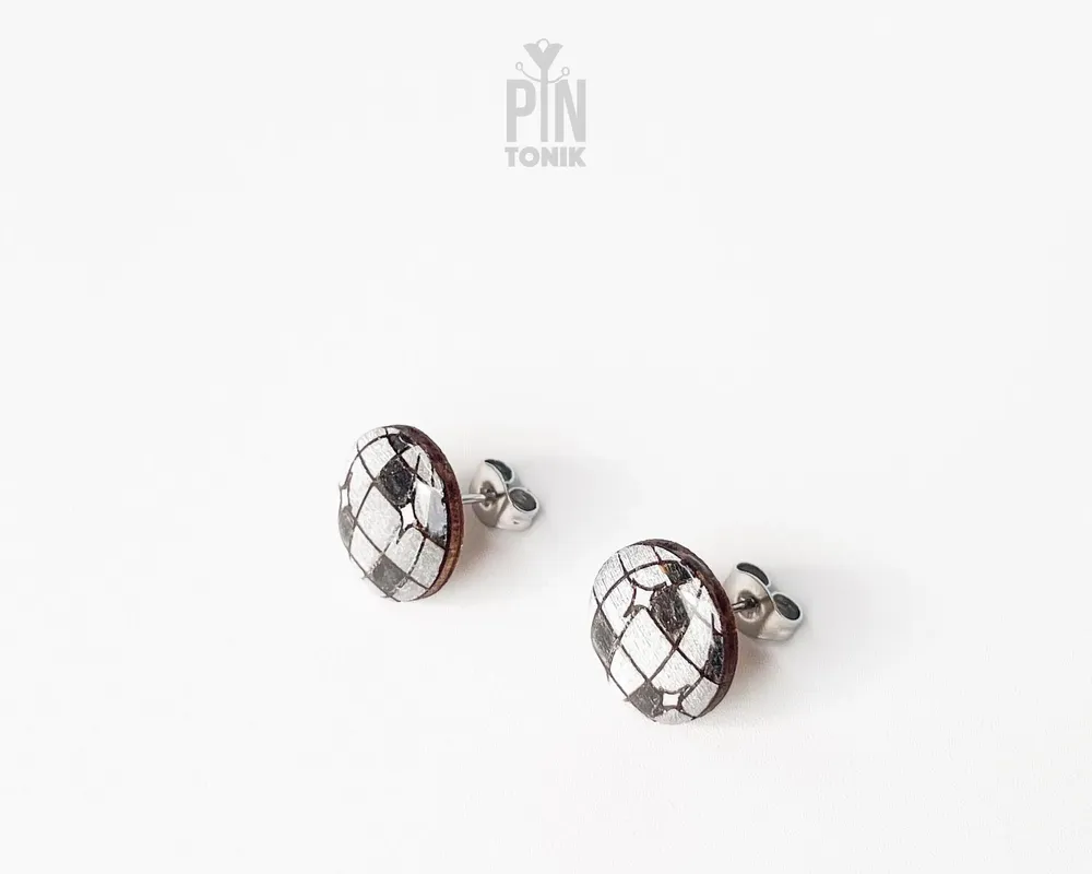 Bijoux - Boucles d'oreilles boules disco rétro - Bijou tendance cowgirl de l'espace pour une soirée années 90 - Boucles d'oreilles Y2K - Cadeau pour une meilleure amie ou pour un 40e anniversaire - PENTIK