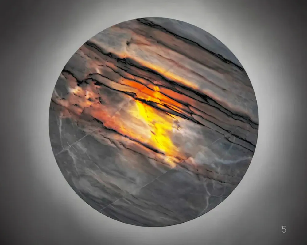 Appliques - DOME — Lampe moderne en marbre 100 cm - MOR