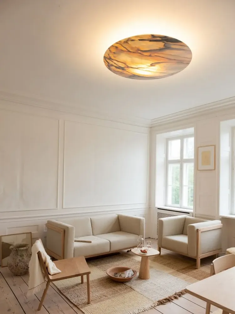 Appliques - DOME — Lampe moderne en marbre 100 cm - MOR