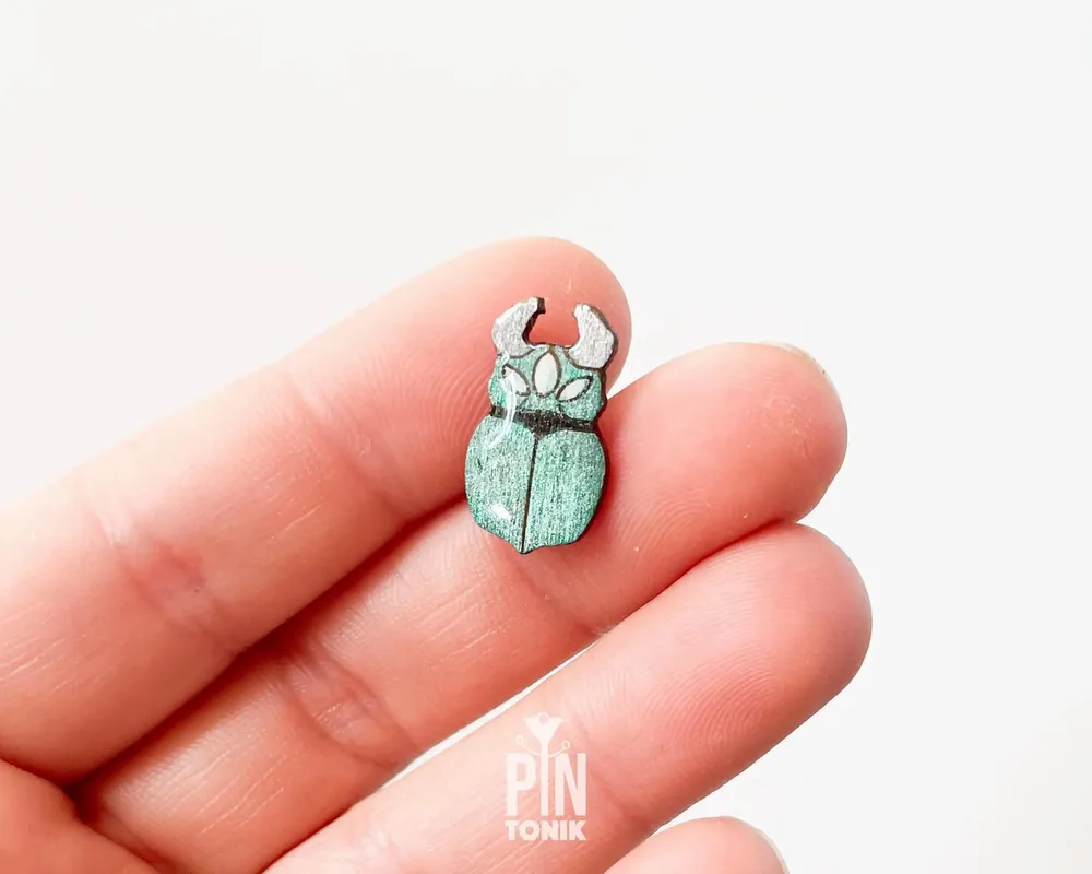 Bijoux - Broche Lucane Cerf-volant - Bijou Insecte Rhinocéros - Cadeau pour les amoureux des insectes - Mini broche Ita Bag - PENTIK