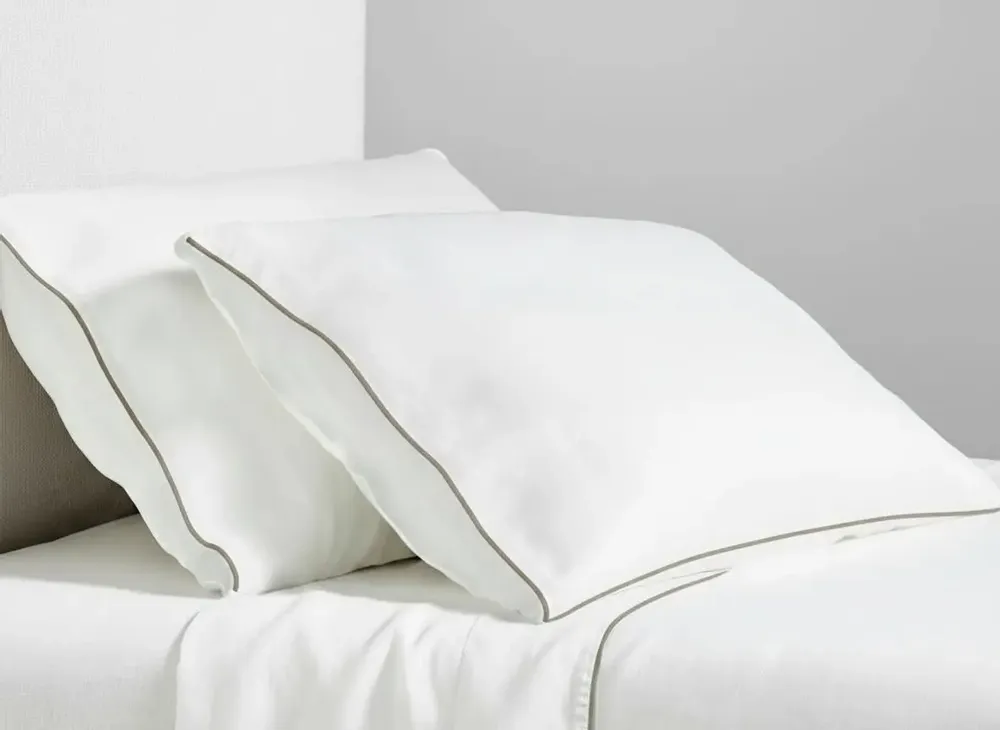 Bed linens - Linen Bedding with Piping - LINEN TALES
