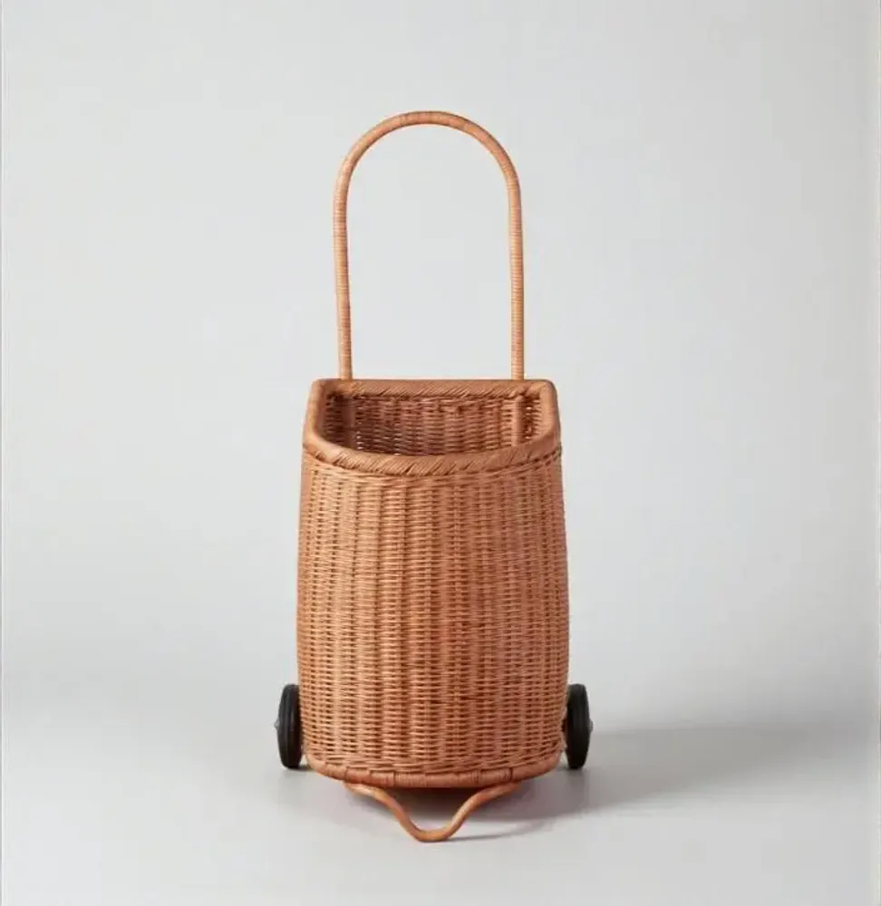Garden accessories - Marché Wicker Market Cart - LO-FI HOUSE