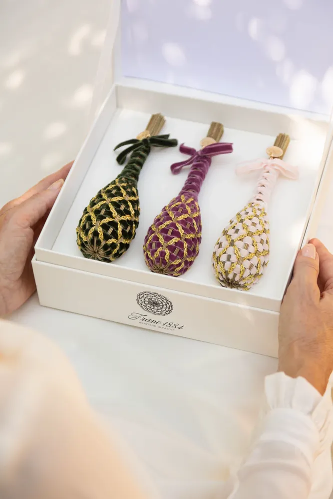 Home fragrances - Gift Set - Trio of Lavender Ornament Balls or Wands - FRANC 1884