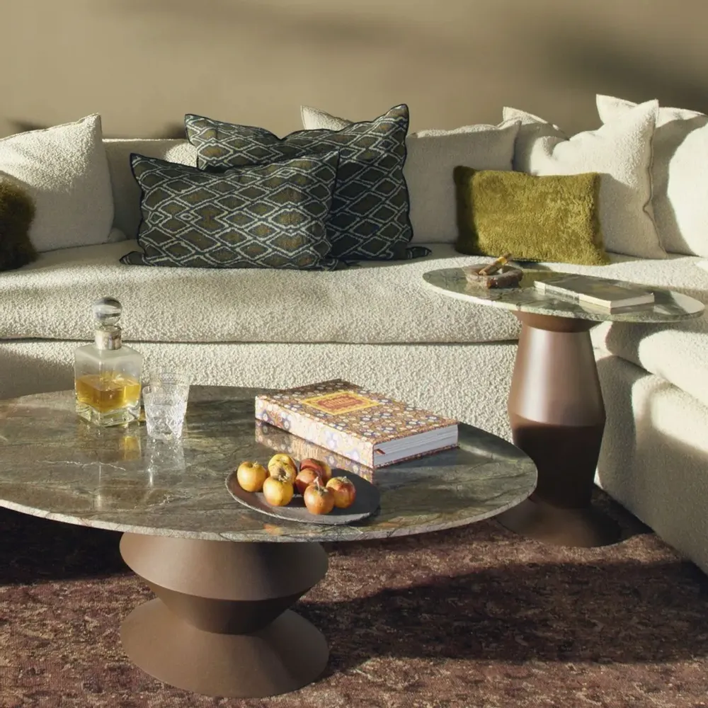 Coffee tables - COFFEE TABLE UPSIDE MARBLE - MAISON DE VACANCES