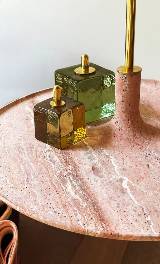 Shelves - Vide-poche étagère TOUPY - Travertin rouge - MADEMOISELLE JO