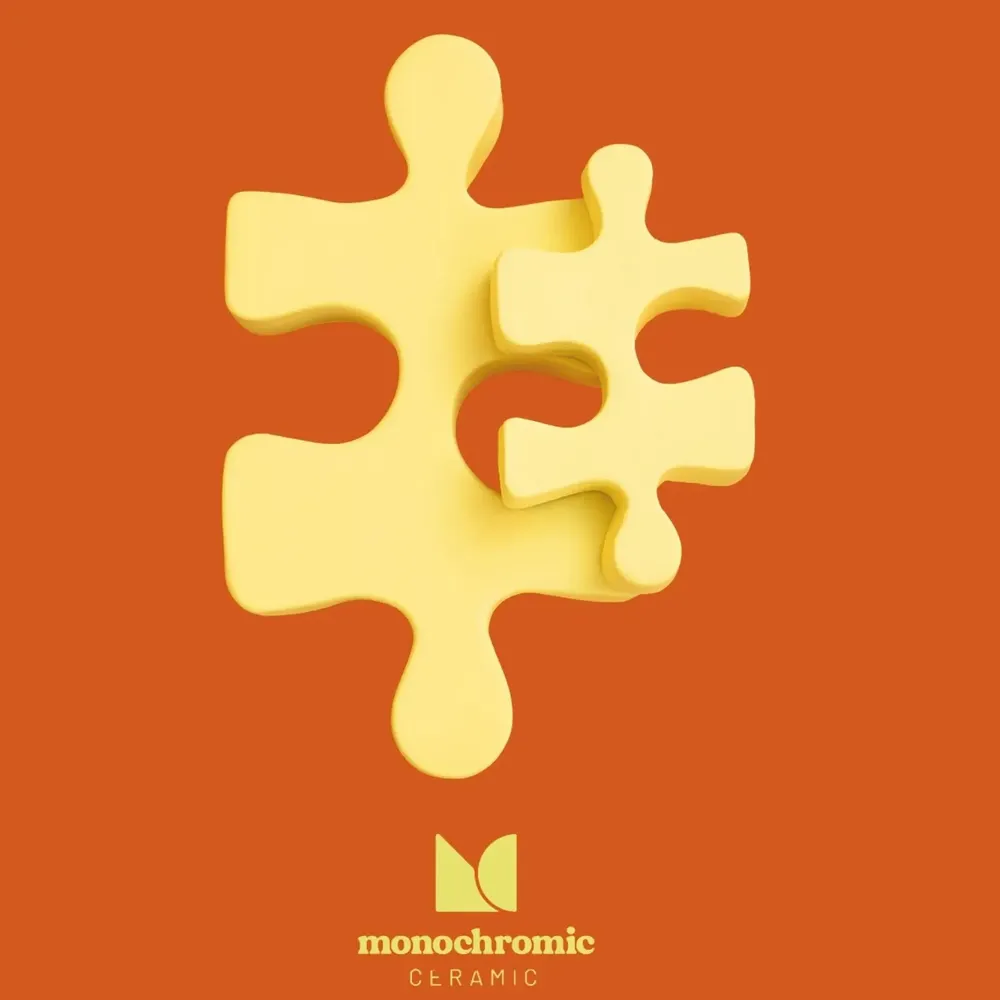 Outdoor decorative accessories - Puzzle - MONOCHROMIC CERAMIC