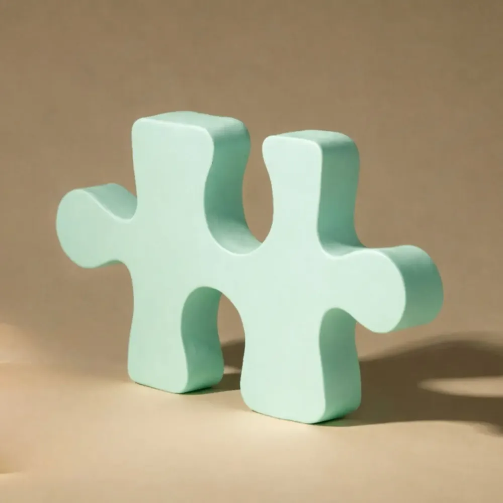 Outdoor decorative accessories - Puzzle - MONOCHROMIC CERAMIC