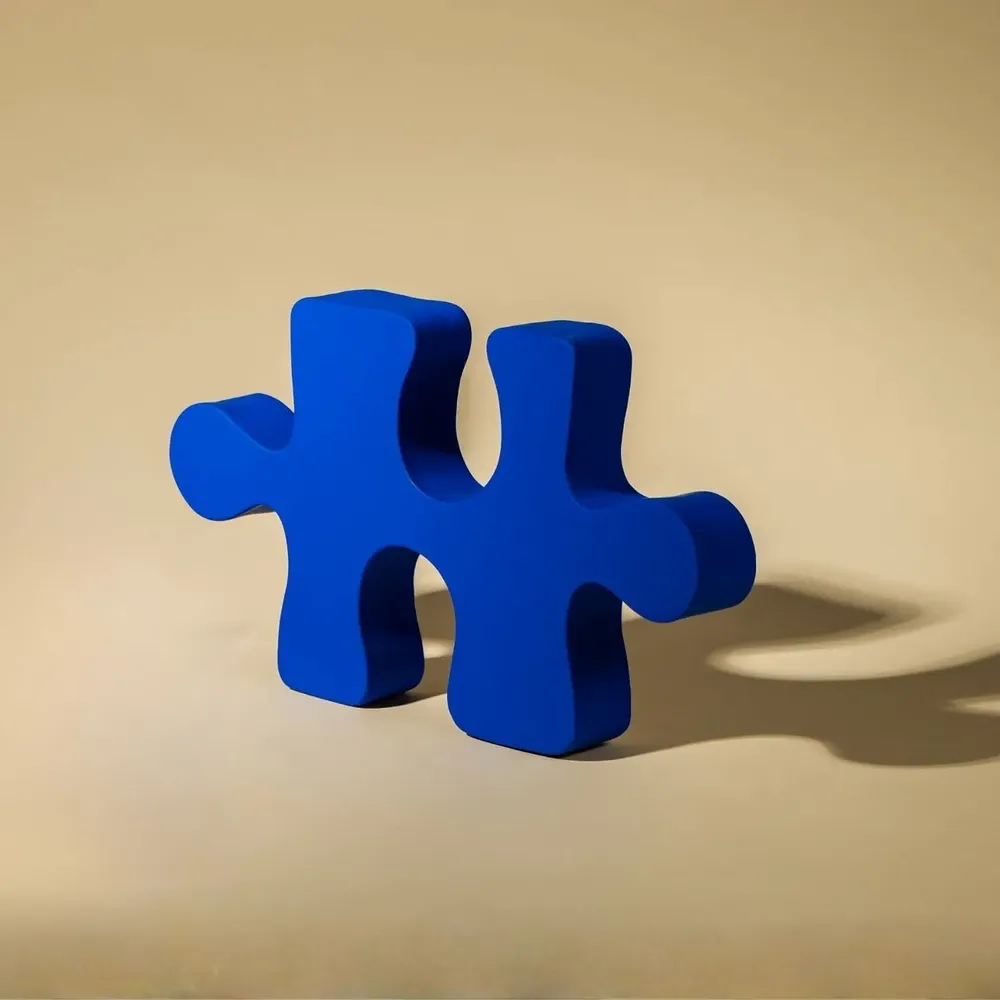 Outdoor decorative accessories - Puzzle - MONOCHROMIC CERAMIC