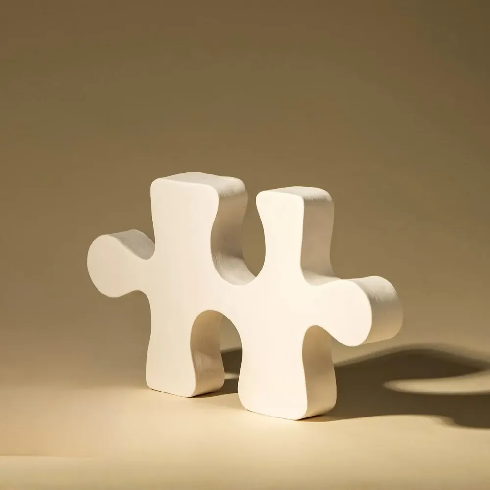 Outdoor decorative accessories - Puzzle - MONOCHROMIC CERAMIC