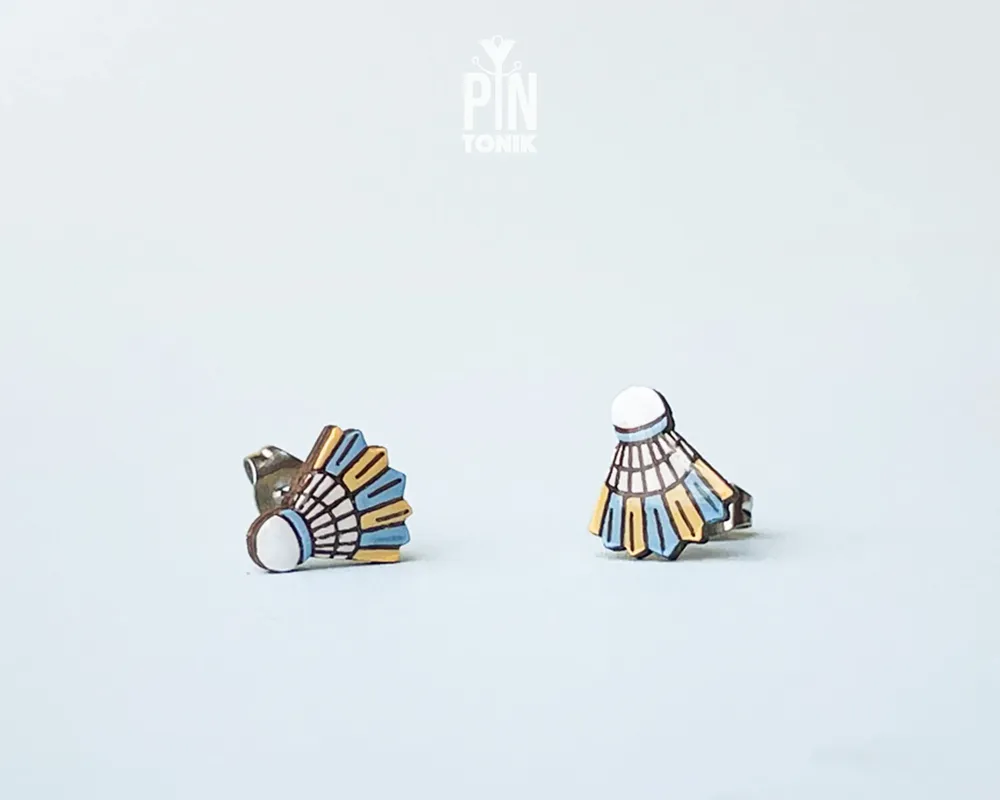 Jewelry - Shuttlecock Badminton Earrings - Sports Jewelry - PINTONIK