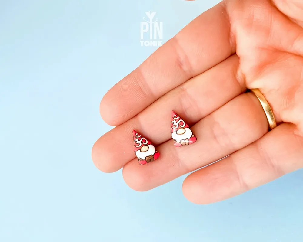 Jewelry - Yoga Funky Earrings - Statement Gnome Jewelry - Funny Spiritual Gift for Bestfriend, Teenage Girl or 21st birthday - PINTONIK