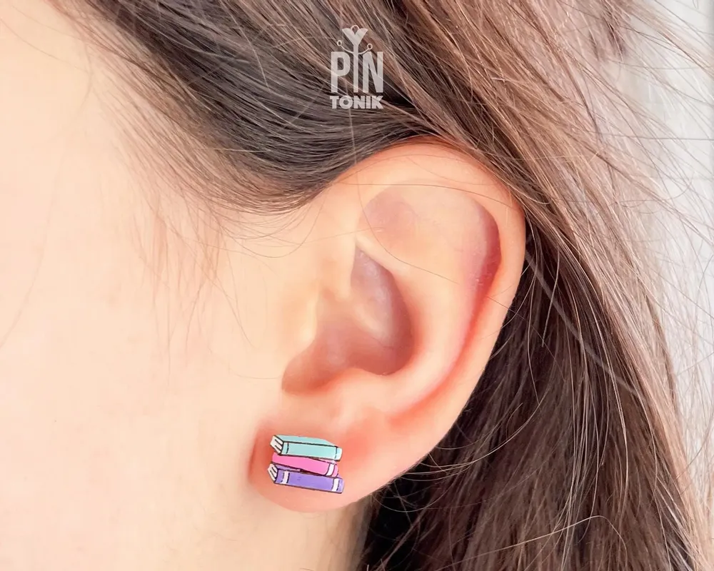 Jewelry - Book Lover Earrings - Bookish Jewelry Gifts for Readers or Teacher - PINTONIK