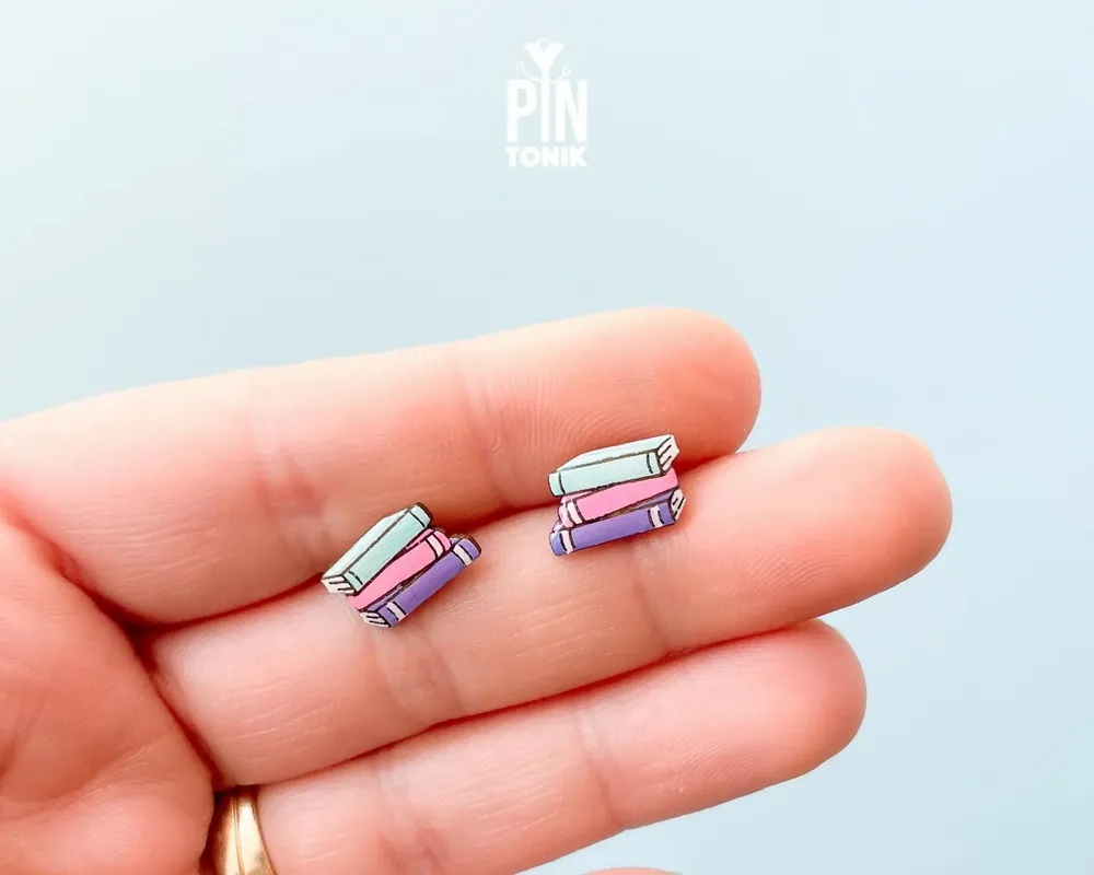 Jewelry - Book Lover Earrings - Bookish Jewelry Gifts for Readers or Teacher - PINTONIK