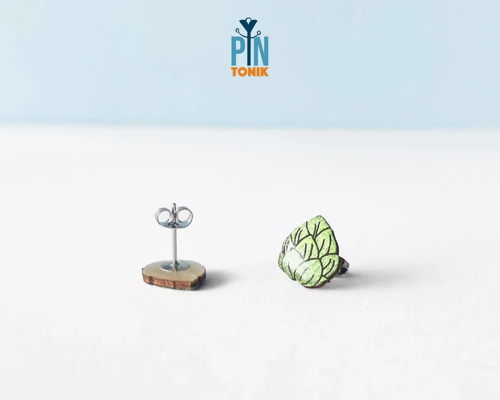 Jewelry - Beer Hops Funky Earrings - Quirky Men Jewelry - Octoberfest Funny Bartender Gifts for Beer Lover - PINTONIK