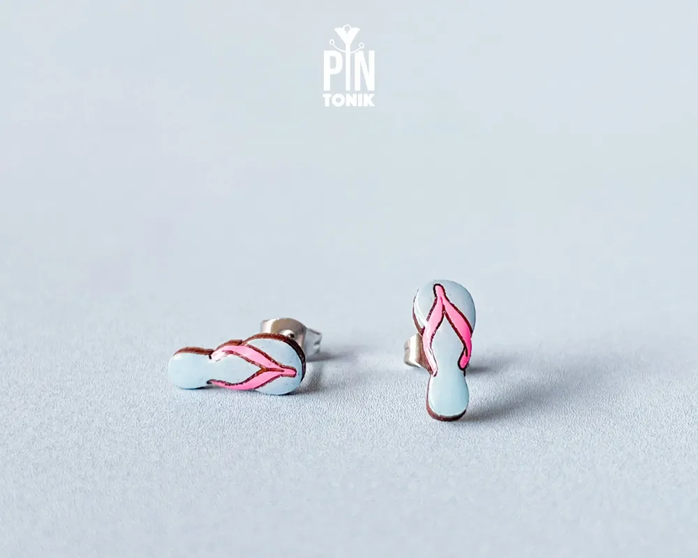 Jewelry - Flip Flops Fun Earrings - Summer Beach Jewelry - PINTONIK