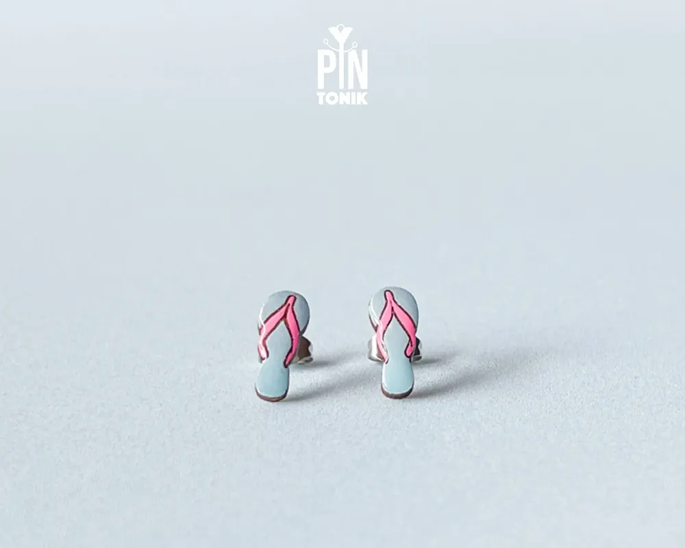 Jewelry - Flip Flops Fun Earrings - Summer Beach Jewelry - PINTONIK