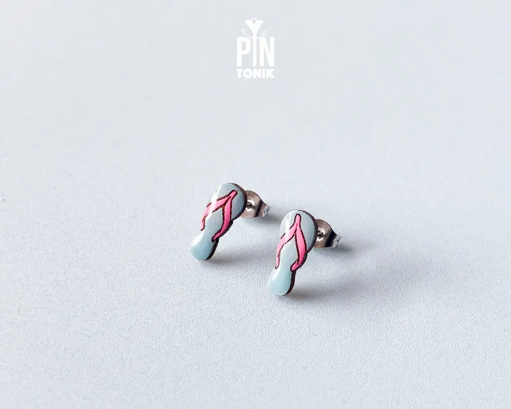 Jewelry - Flip Flops Fun Earrings - Summer Beach Jewelry - PINTONIK