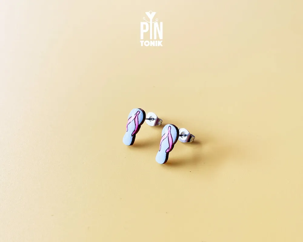 Jewelry - Flip Flops Fun Earrings - Summer Beach Jewelry - PINTONIK