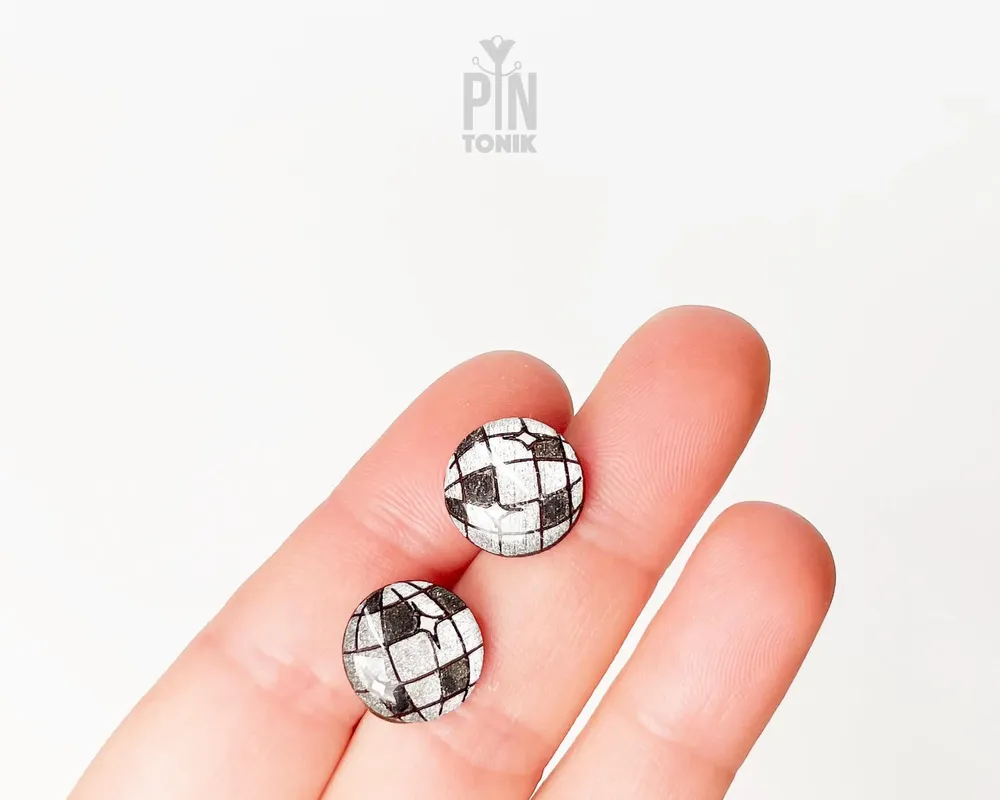 Bijoux - Boucles d'oreilles boules disco rétro - Bijou tendance cowgirl de l'espace pour une soirée années 90 - Boucles d'oreilles Y2K - Cadeau pour une meilleure amie ou pour un 40e anniversaire - PINTONIK