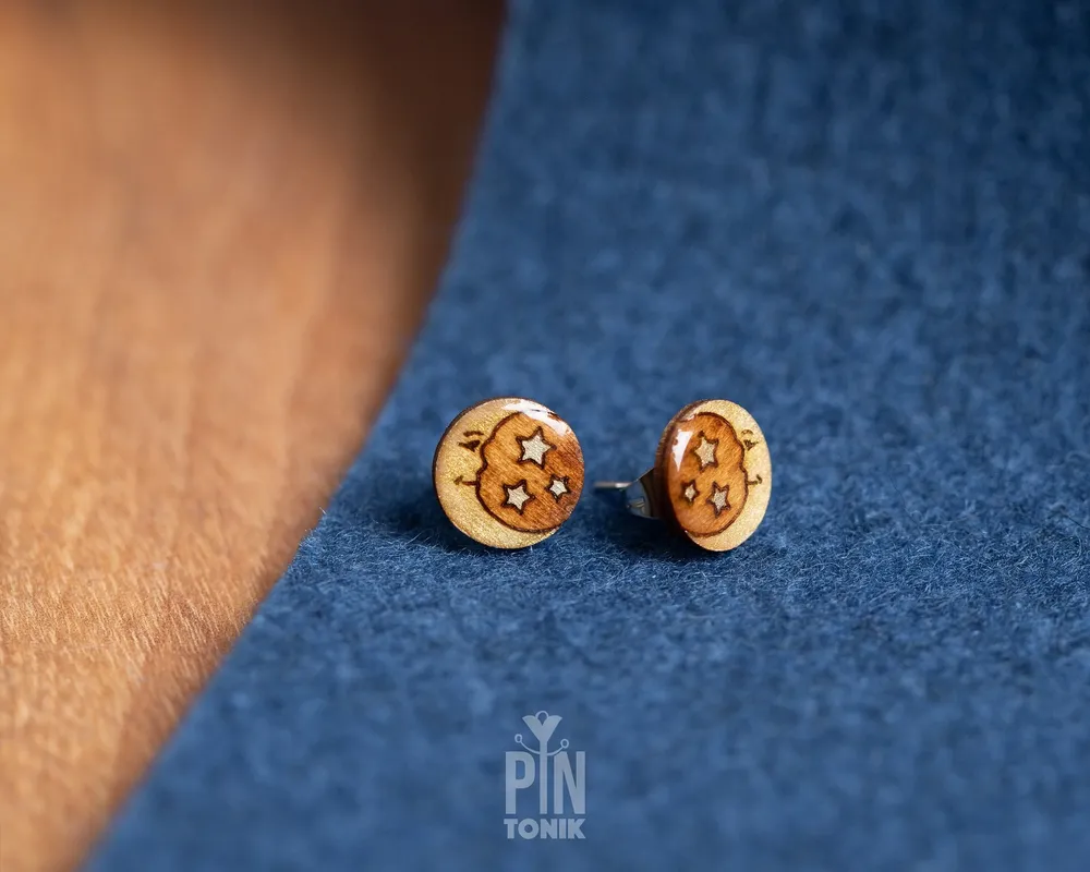 Jewelry - Crescent Moon Stud Earrings - Boho Moon Jewelry - Witchy Moon Phase and Astronomy Gifts - PINTONIK