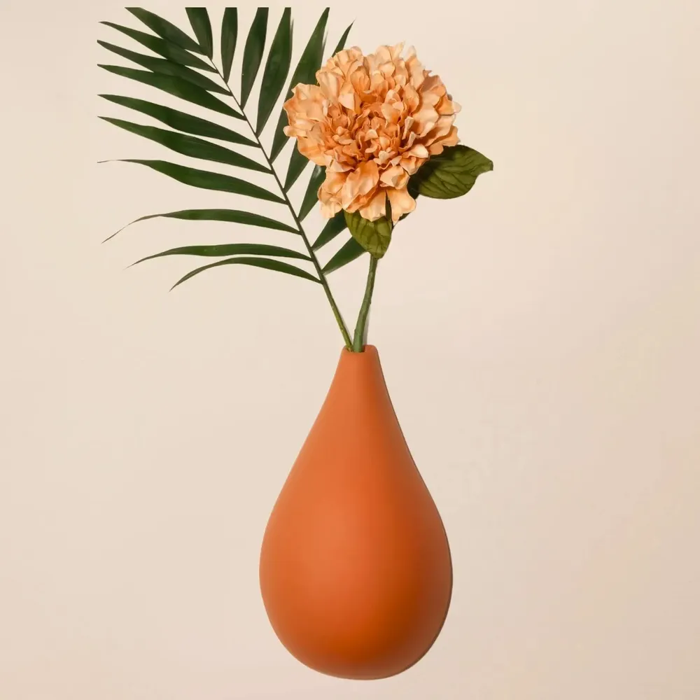 Accessoires de déco extérieure - GOUTTE DE TERRE (Soliflore pour fleurs séchées) - MONOCHROMIC CERAMIC