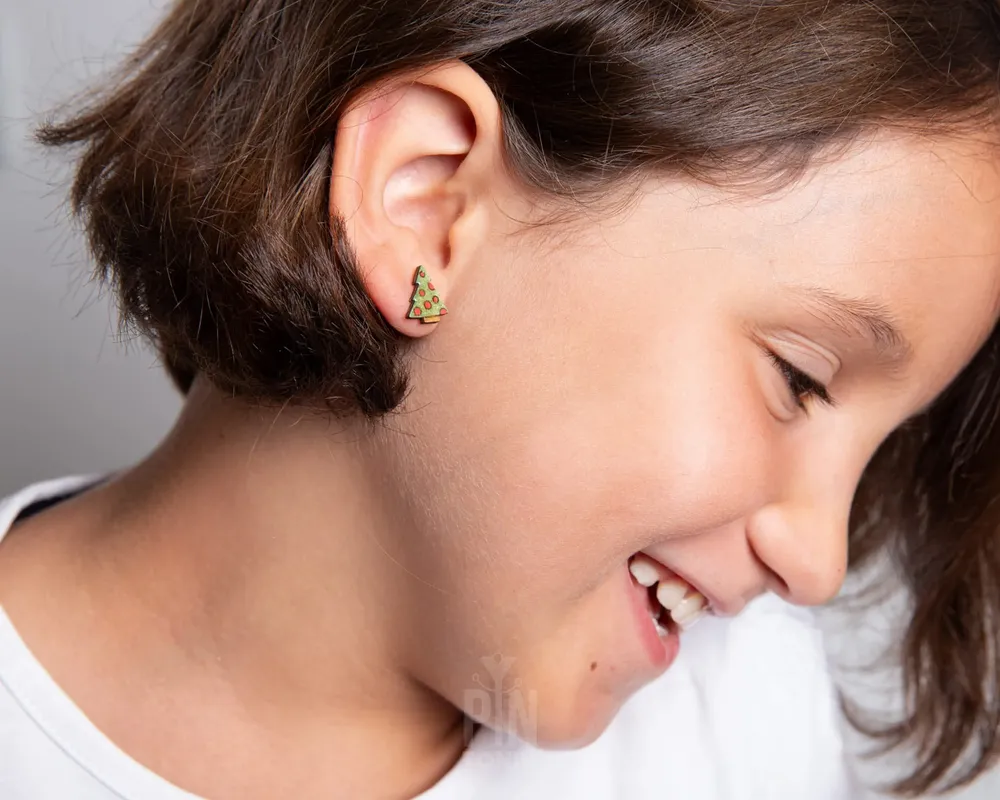 Jewelry - Christmas Tree Funky Earrings - Holiday Jewelry - Fun Stocking Stuffer or Secret Santa Gift - PINTONIK