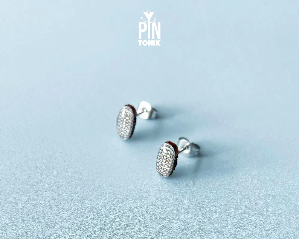 Jewelry - Isopod Earrings - Quirky Rolly Polly Bug Jewelry - Pill Bug Halloween Costume Accessory - PINTONIK