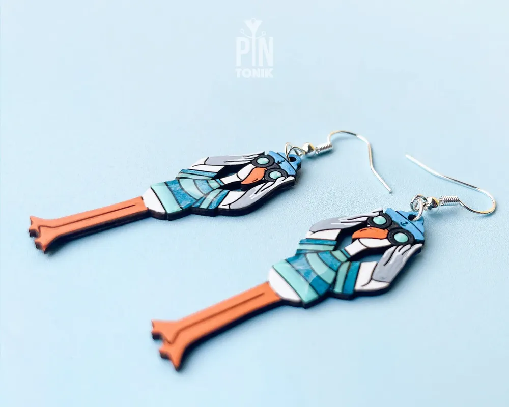 Jewelry - Fun Seagull Earrings - Bird Nerd Quirky Jewelry - Nautical Beach Earrings with Sterling Silver - PINTONIK