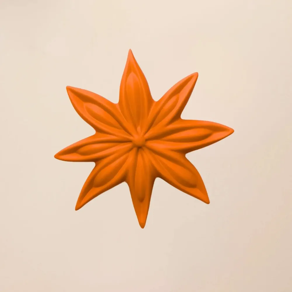 Accessoires de déco extérieure - JANIS (Fleur de badiane) - MONOCHROMIC CERAMIC