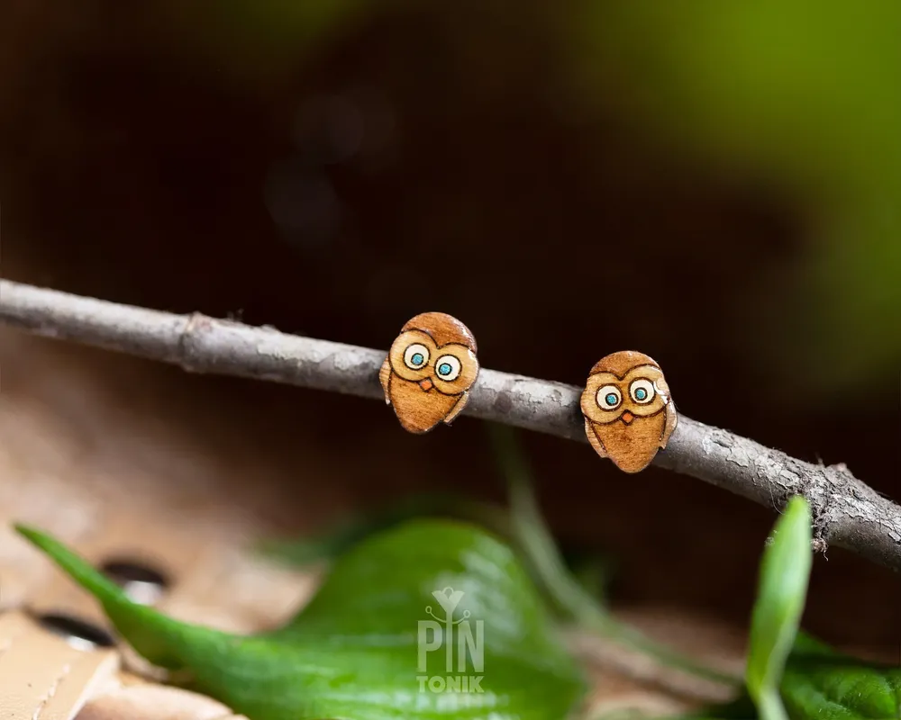 Bijoux - Bijoux fantaisie hibou - Boucles d'oreilles originales avec petits oiseaux, cadeau d'anniversaire amusant pour Noël, votre meilleure amie, votre grande sœur ou votre âme sœur - PINTONIK