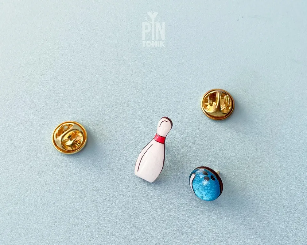 Jewelry - Bowling Pins Ita Bag Pins: Game Day Team Jewelry Set - PINTONIK