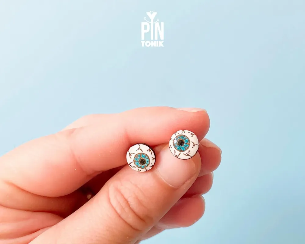 Jewelry - Spooky Eyeball Earrings - Creepy Costume Accessories - Weird Halloween Gifts - PINTONIK