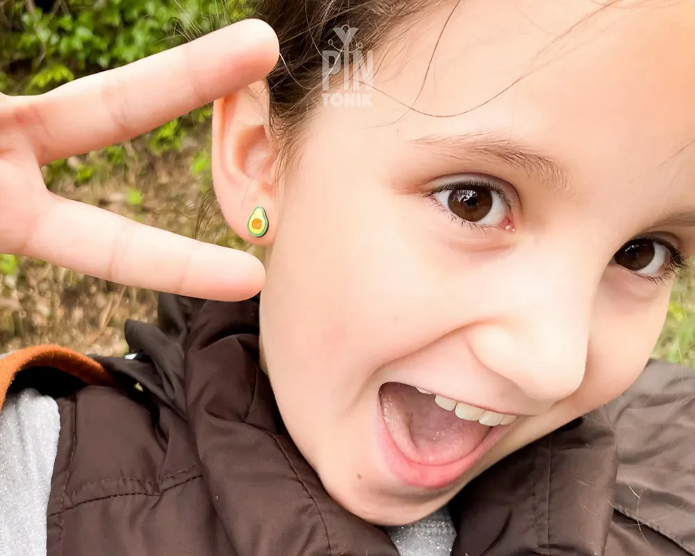 Jewelry - Avocado Vegetable Earrings - Tiny Stud Earrings - Miniature Food Jewelry - Funny Foodie Gift - PINTONIK