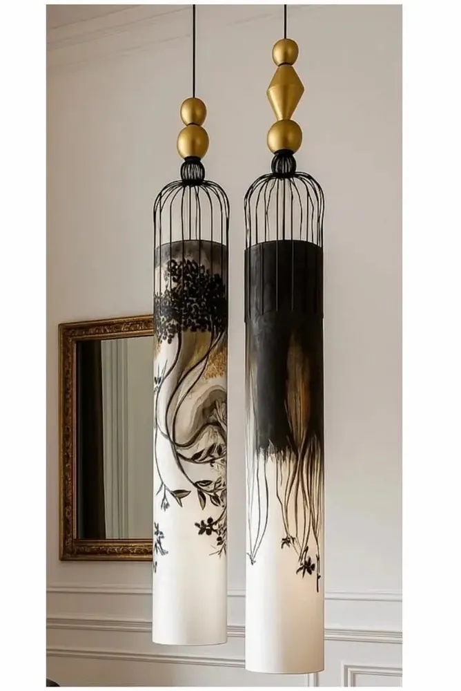 Pièces uniques - Suspension Moma - 'Lumière(s) Sensible(s)' - ICÔNE - CAROLINE DE FRAVILLE