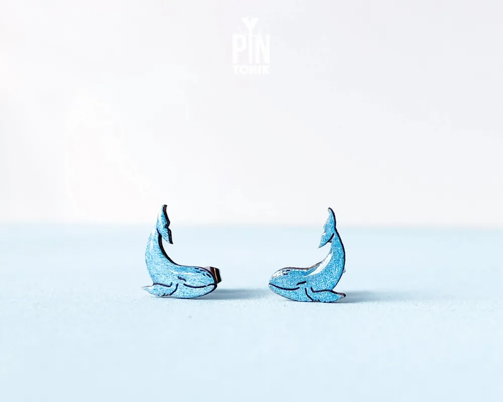 Bijoux - Boucles d'oreilles baleines - Bijoux nautiques côtiers - Cadeaux sur le thème de l'océan pour femmes, anniversaire ou Noël - PINTONIK